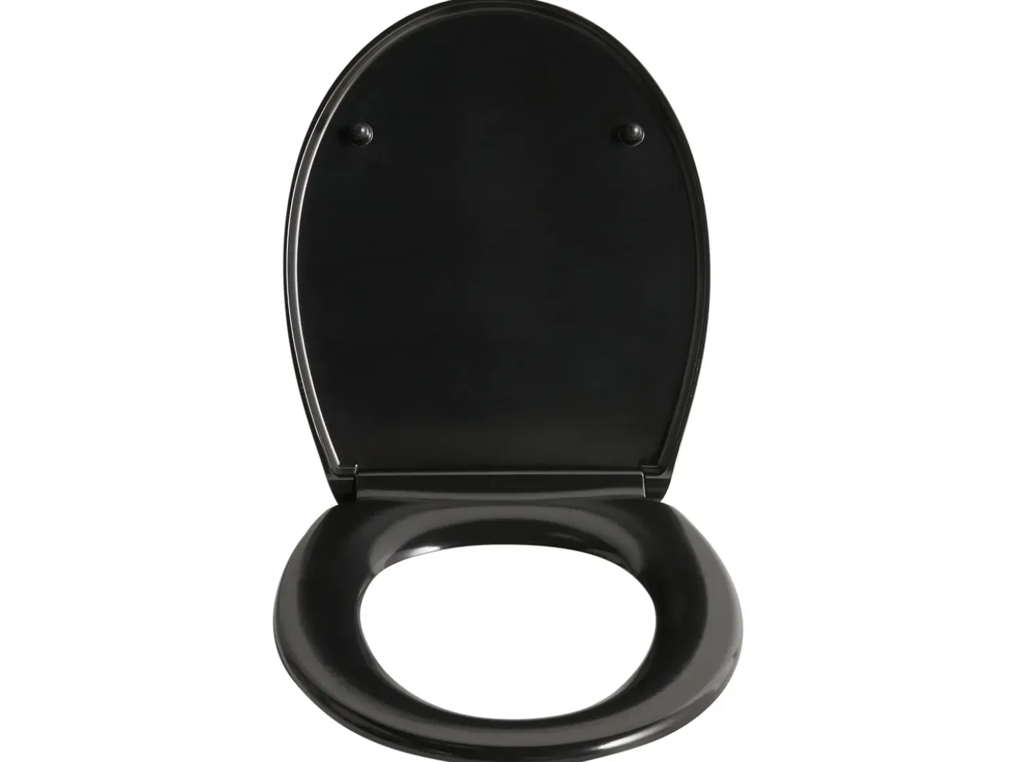 Toiletbræt PAPURI Soft close Duroplast Sort