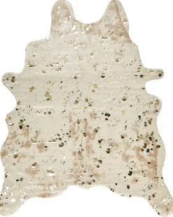 Tæppe af imiteret koskind BOGONG Lys Beige 130 x 170 cm