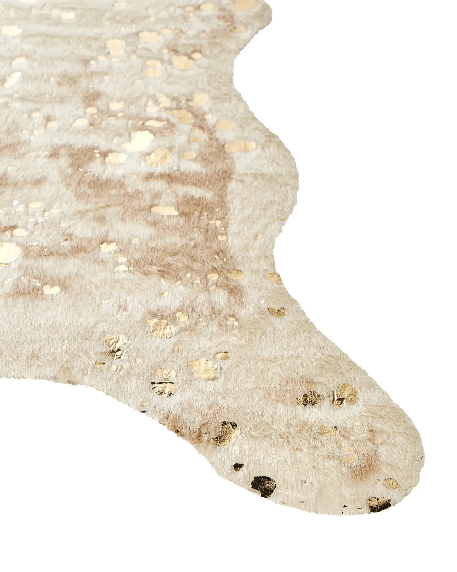 Tæppe af imiteret koskind BOGONG Lys Beige 130 x 170 cm