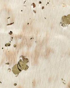 Tæppe af imiteret koskind BOGONG Lys Beige 130 x 170 cm