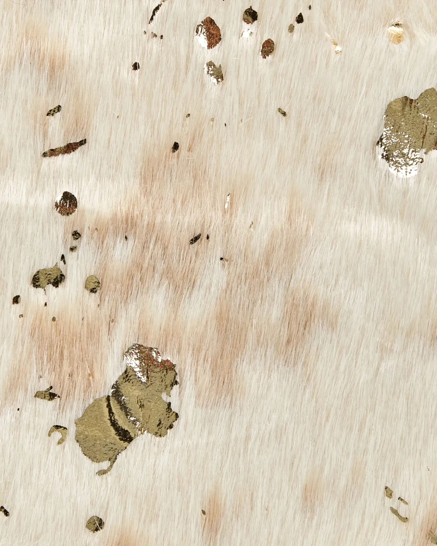 Tæppe af imiteret koskind BOGONG Lys Beige 130 x 170 cm