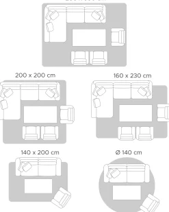 Tæppe af kunstpels GHARO Brun 160 x 230 cm