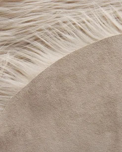 Tæppe af kunstpels MAMUNGARI Sand Beige 60 x 180 cm