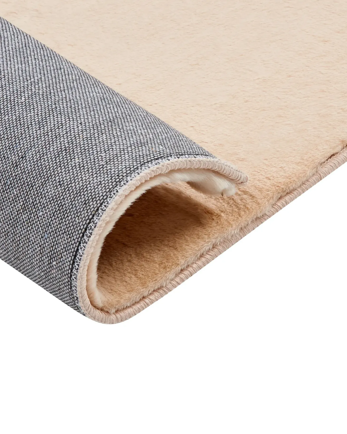 Tæppe af kunstpels MIRPUR Beige 80 x 150 cm