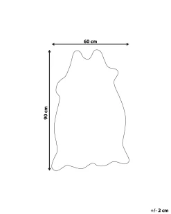 Tæppe af kunstpels NAMBUNG Hvid Sort 60 x 90 cm