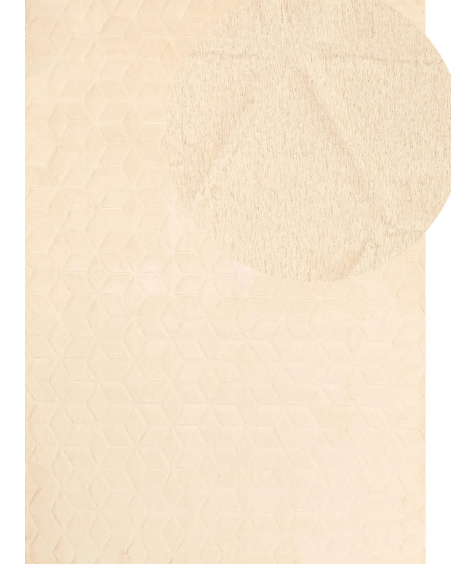 Tæppe af kunstpels THATTA Beige 160 x 230 cm