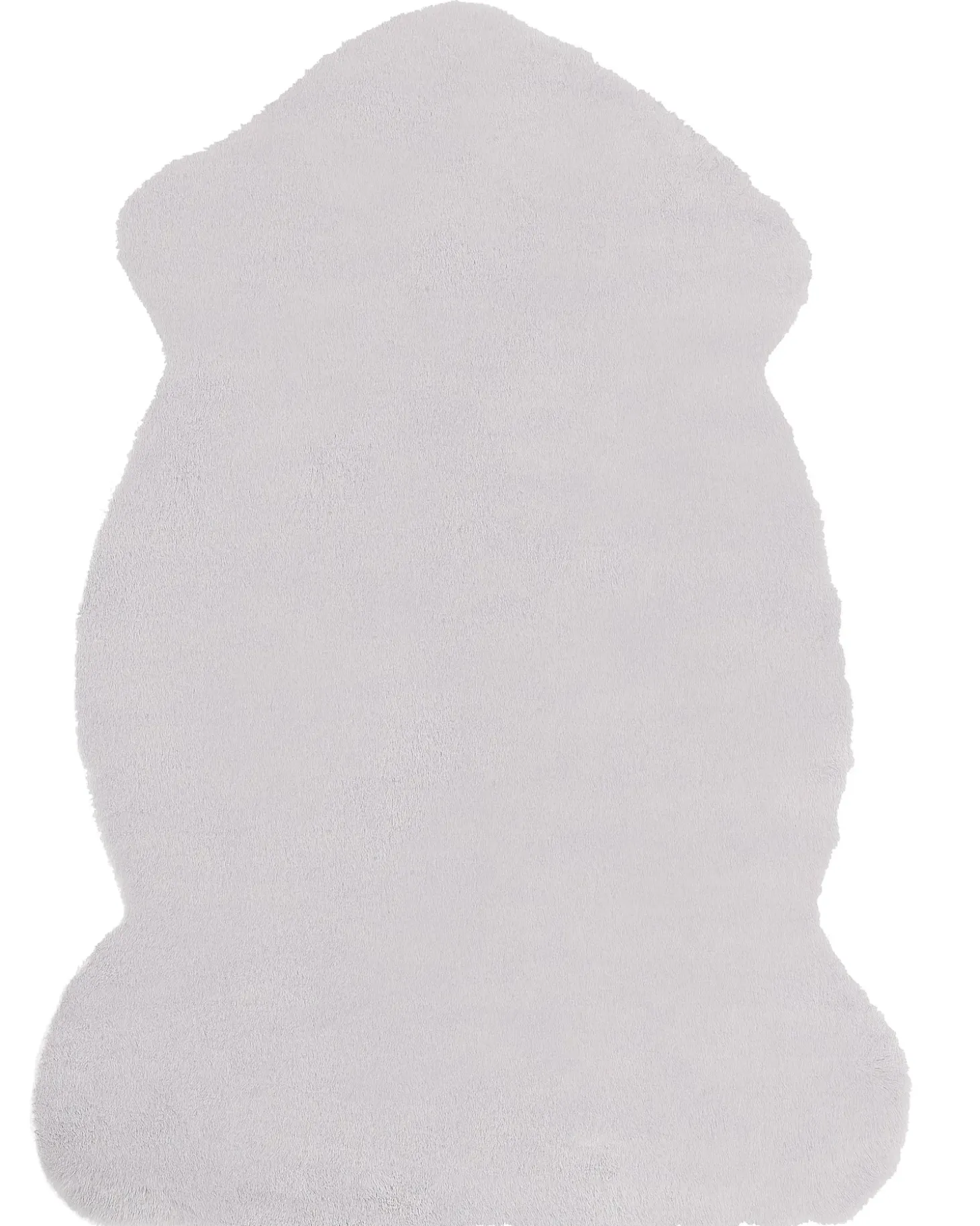 Tæppe af kunstpels UNDARA Lysegrå 60 x 90 cm