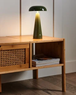 Trådløs LED-bordlampe BOCONO Med dæmpning Metal Grøn