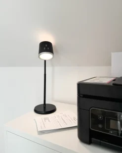 Trådløs LED-bordlampe LIBRA Med dæmpning Sort