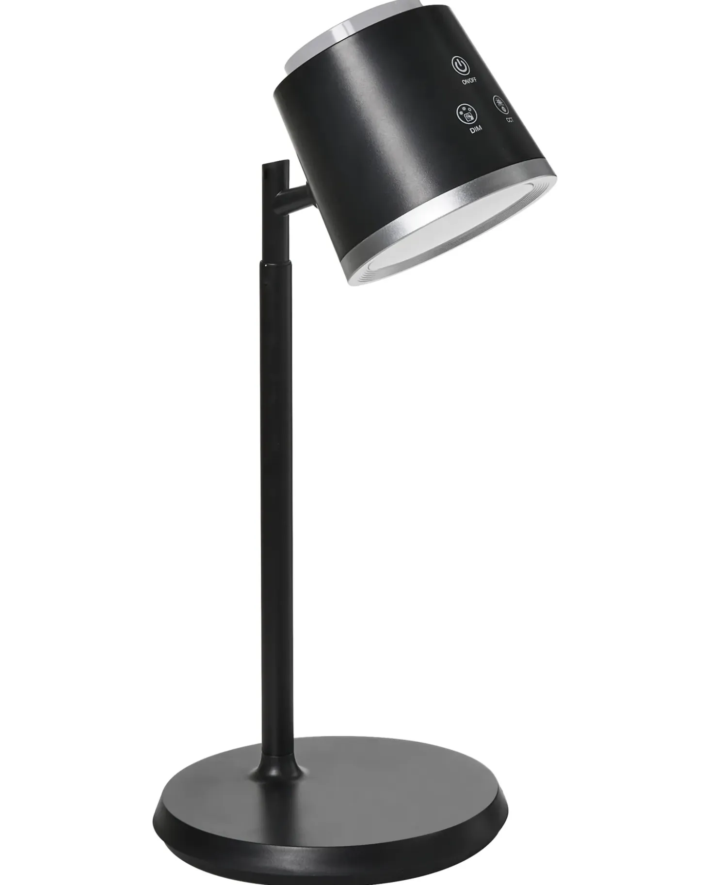 Trådløs LED-bordlampe LIBRA Med dæmpning Sort