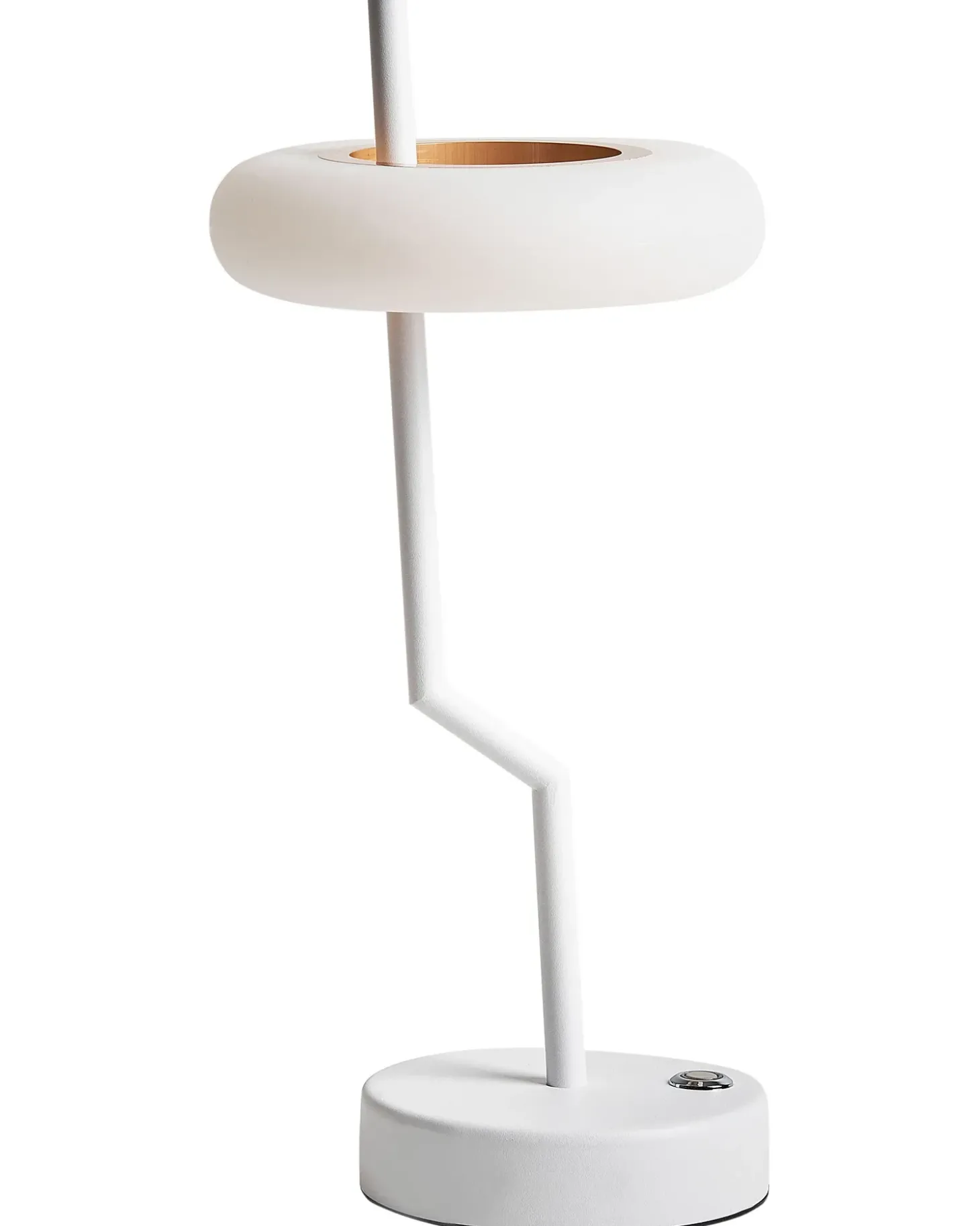 Trådløs LED-bordlampe ALVIELA Med dæmpning Metal Hvid