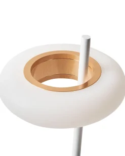 Trådløs LED-bordlampe ALVIELA Med dæmpning Metal Hvid