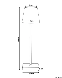Trådløs LED-bordlampe BACEIRO Med dæmpning Metal Grøn