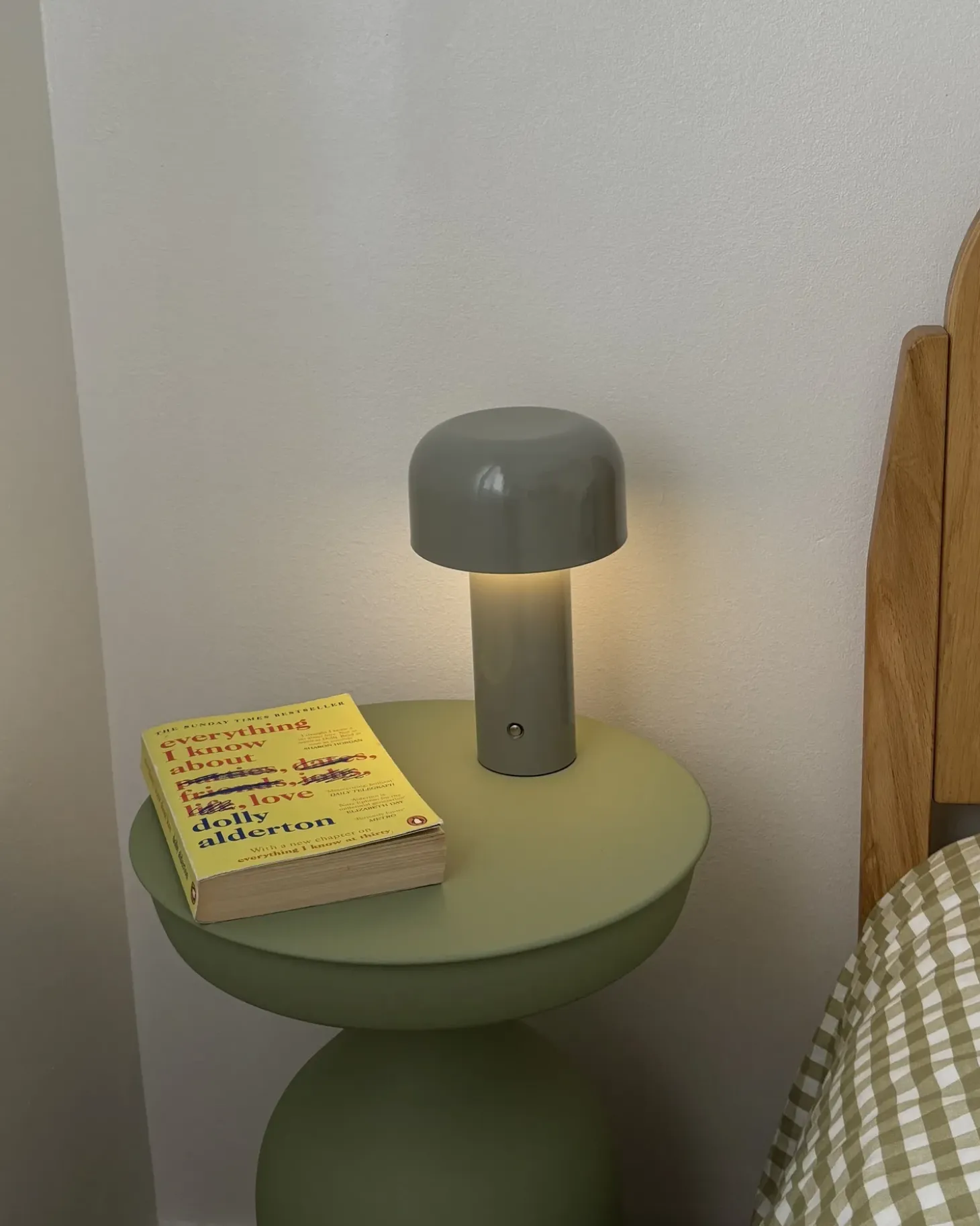 Trådløs LED-bordlampe BESOS Med dæmpning Metal Grå