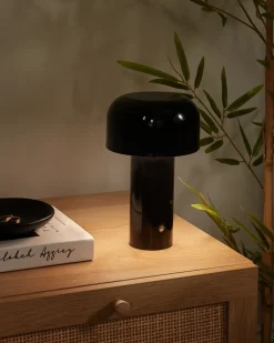 Trådløs LED-bordlampe BESOS Med dæmpning Metal Sort
