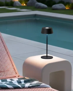 Trådløs LED-bordlampe GUDER Med dæmpning Metal Sort