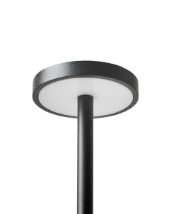 Trådløs LED-bordlampe LIZANDRO Med dæmpning Metal Sort