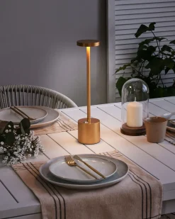 Trådløs LED-bordlampe LIZANDRO Med dæmpning Metal Guld