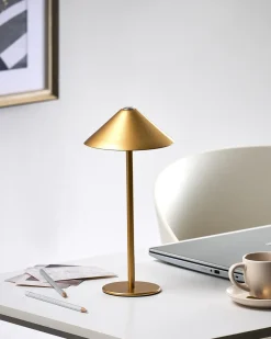 Trådløs LED-bordlampe MODJO Med dæmpning Metal Guld