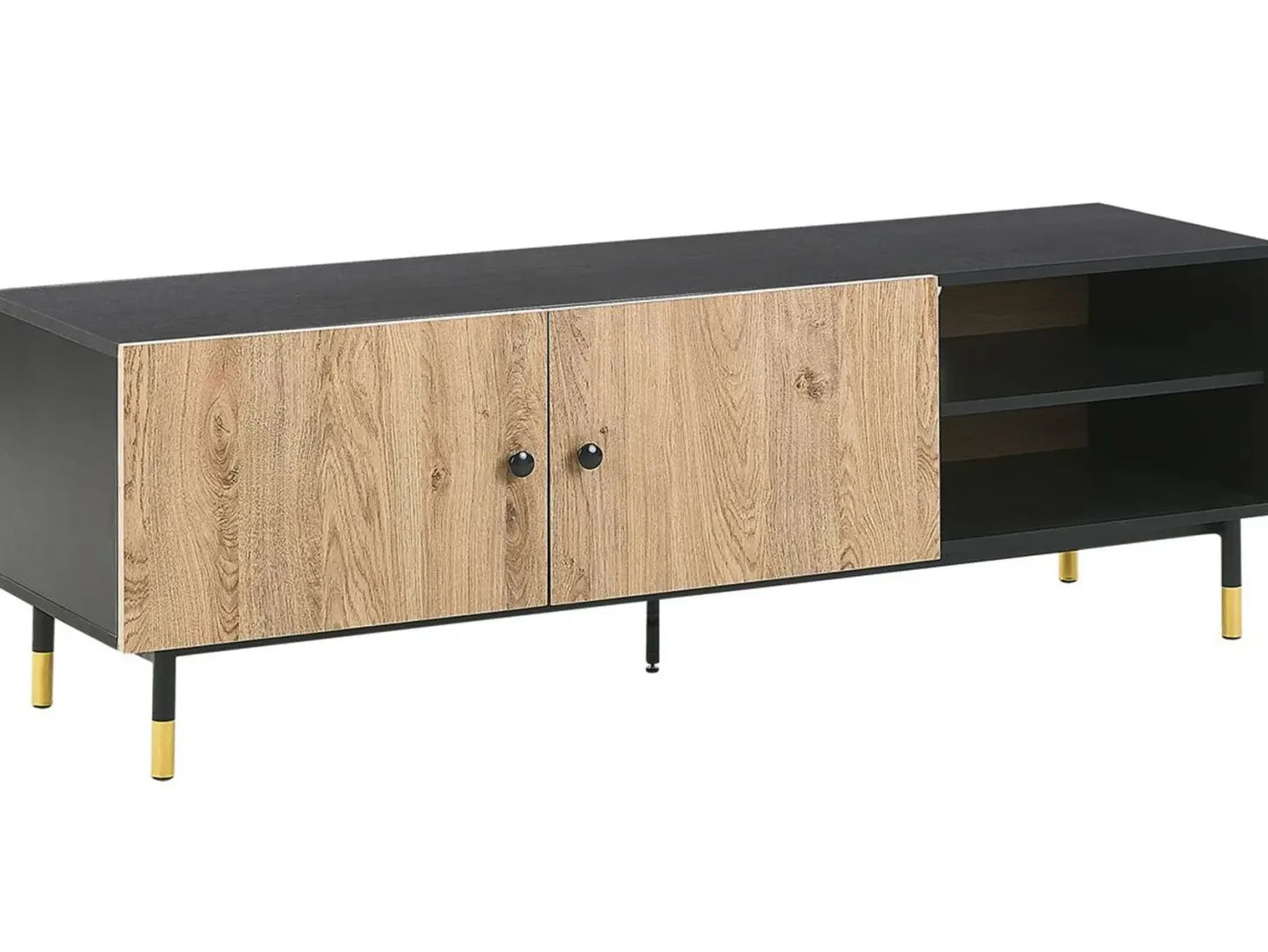 TV-bord ABILEN Brun/sort
