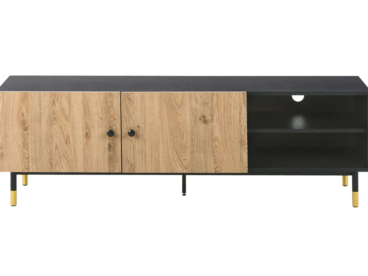 TV-bord ABILEN Brun/sort