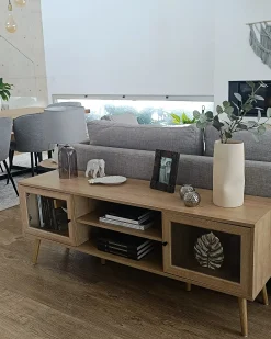 TV-bord ALBANY Lysebrun