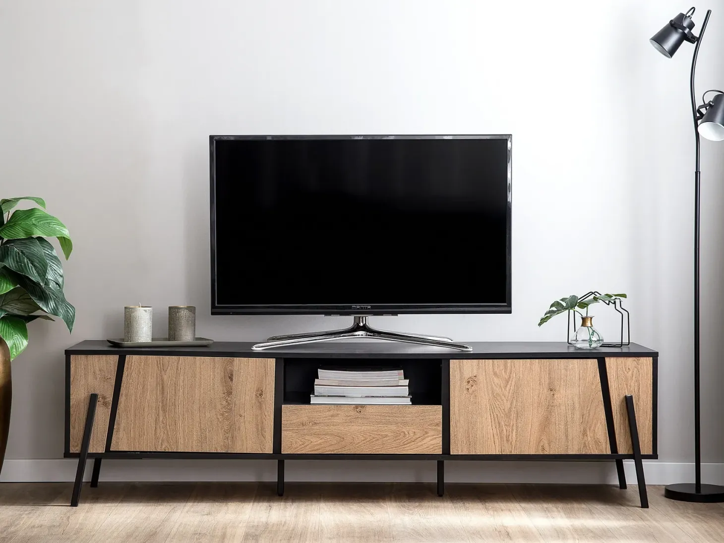 TV-bord BLACKPOOL Brun/sort