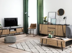 TV-bord BLACKPOOL Brun/sort