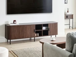 TV-bord BRADLEY Mørkebrun