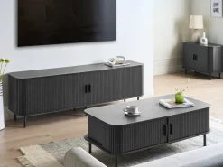 TV-bord BRADLEY Sort