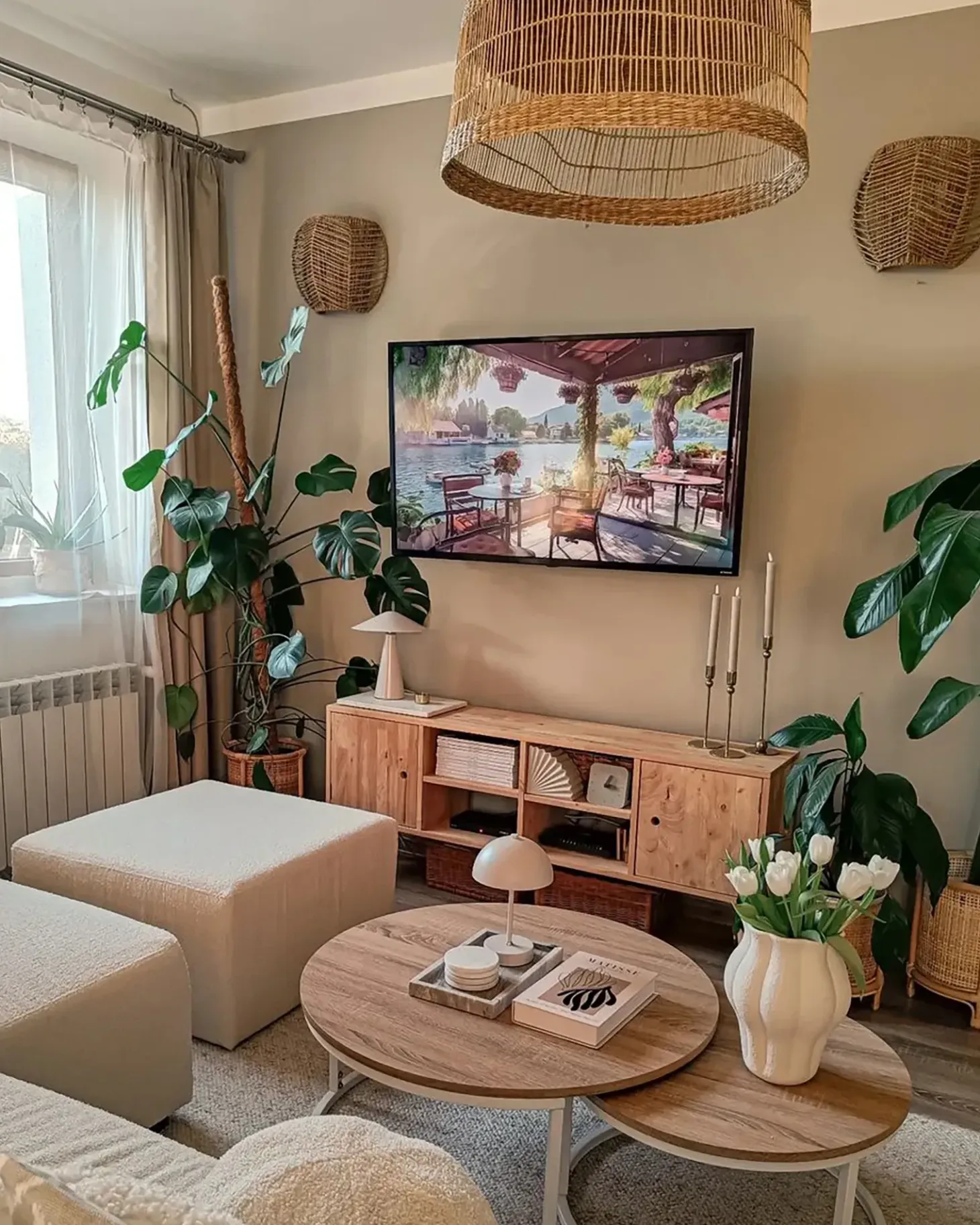 TV-bord CHANDLER Træ Lysebrun