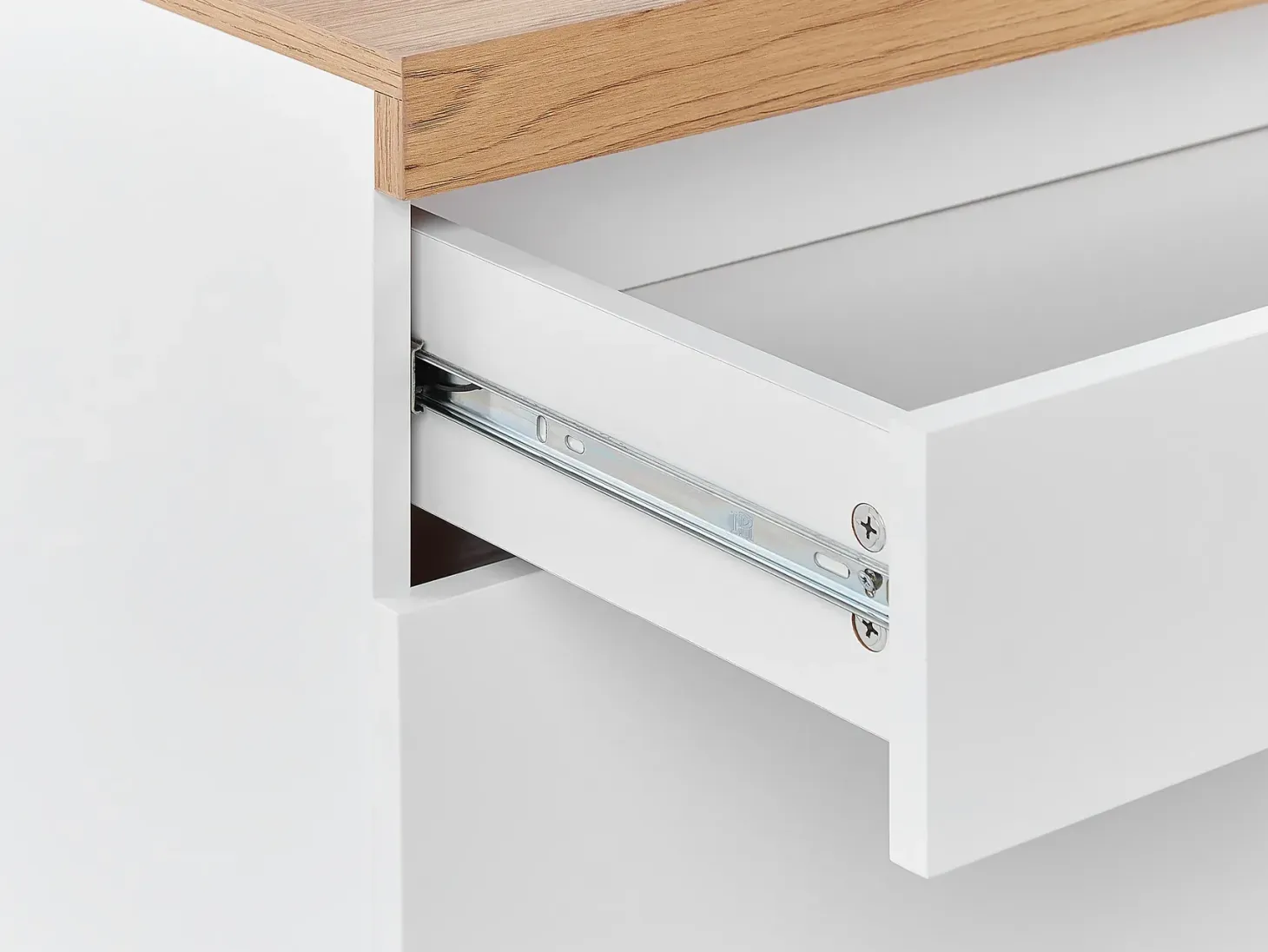 TV-bord CHEVAL Brun/hvid