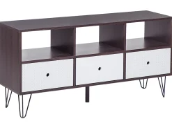 TV-bord FOSTON Brun/hvid