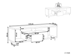 TV-bord KNOX Hvid