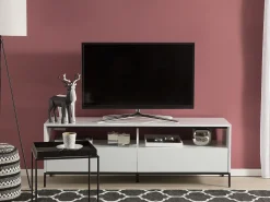 TV-bord LED SYDNEY Hvid