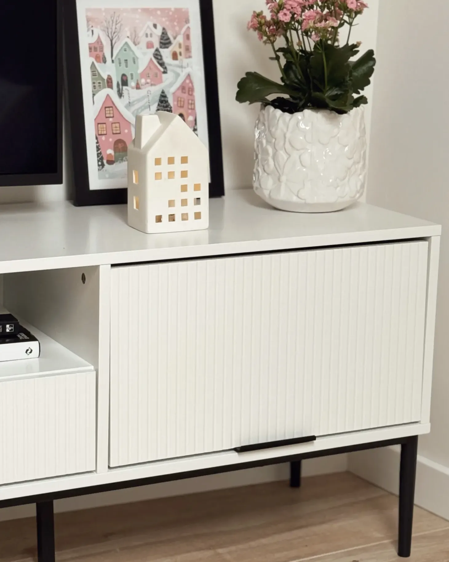TV-bord LEDUC Hvid