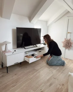 TV-bord LEDUC Hvid