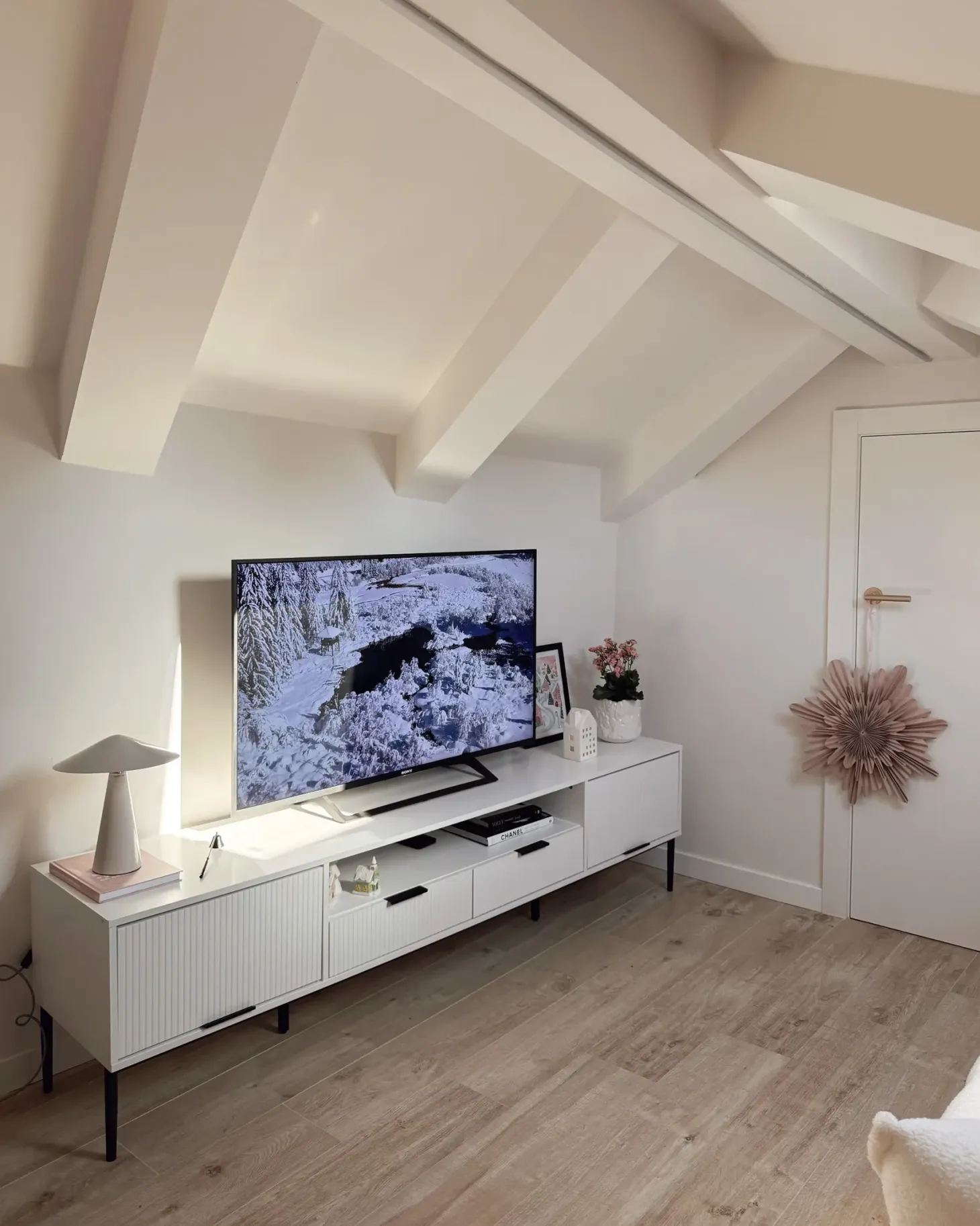 TV-bord LEDUC Hvid