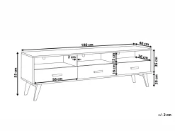 TV-bord LIBERTY Hvid