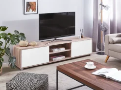 TV-bord LINCOLN Brun/hvid