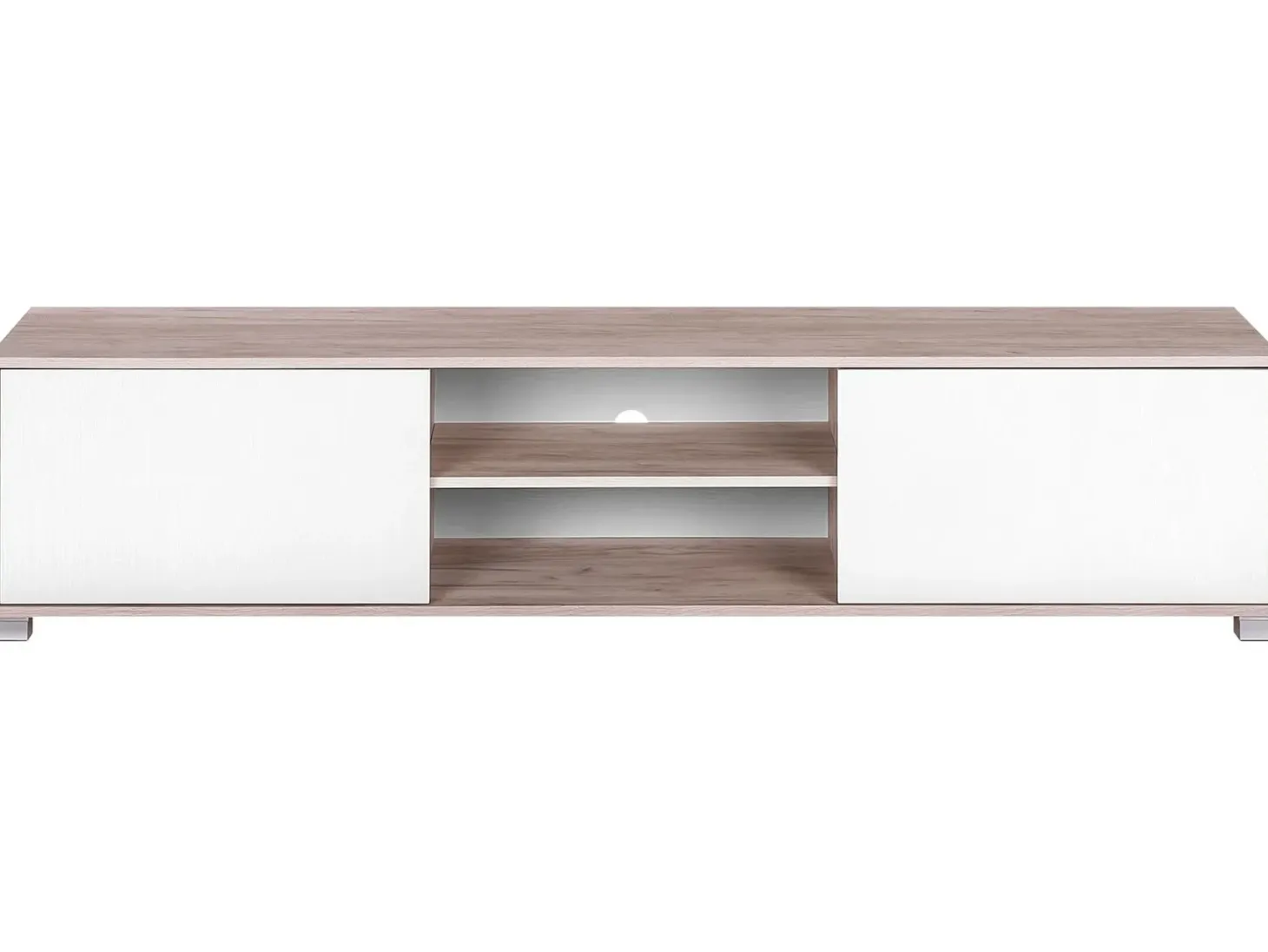 TV-bord LINCOLN Brun/hvid