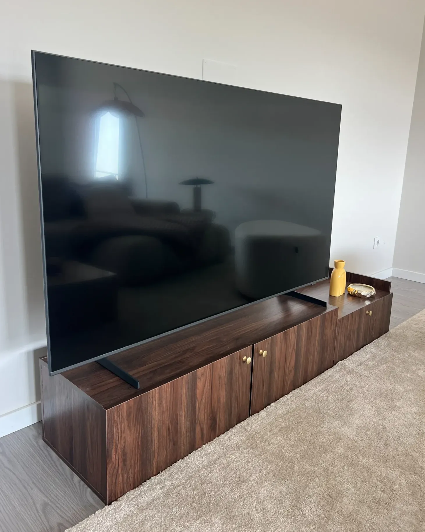 TV-bord LISMORE Mørkebrun