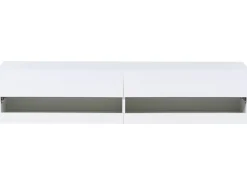 TV-bord med LED EDMONTON Hvid