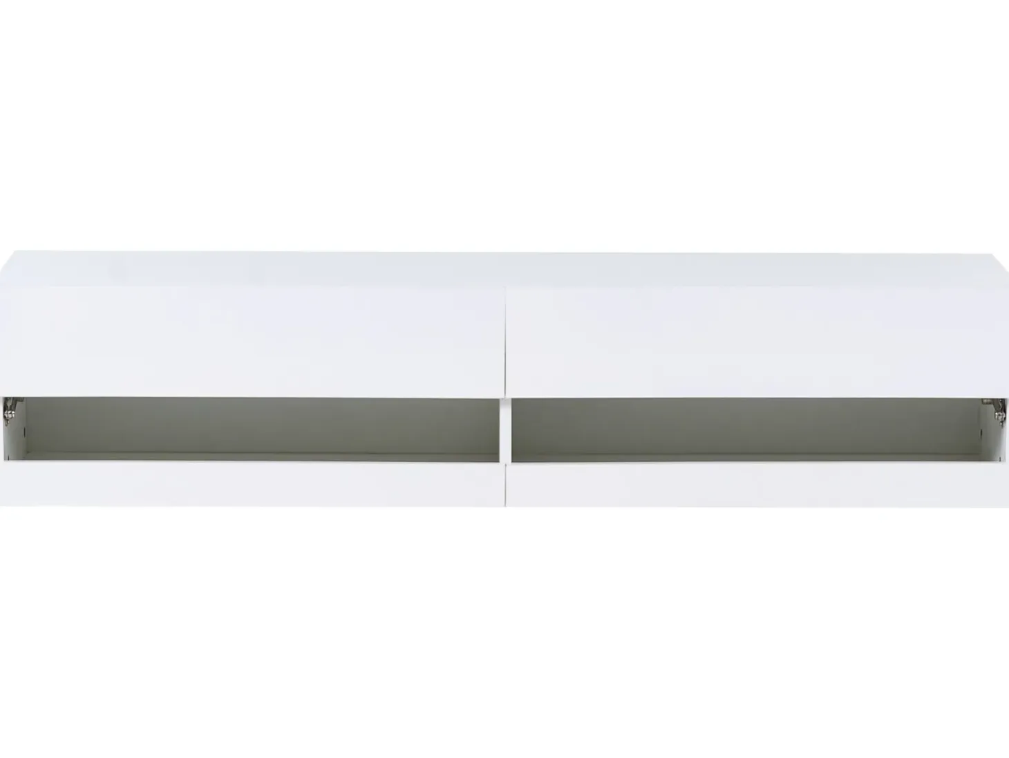 TV-bord med LED EDMONTON Hvid