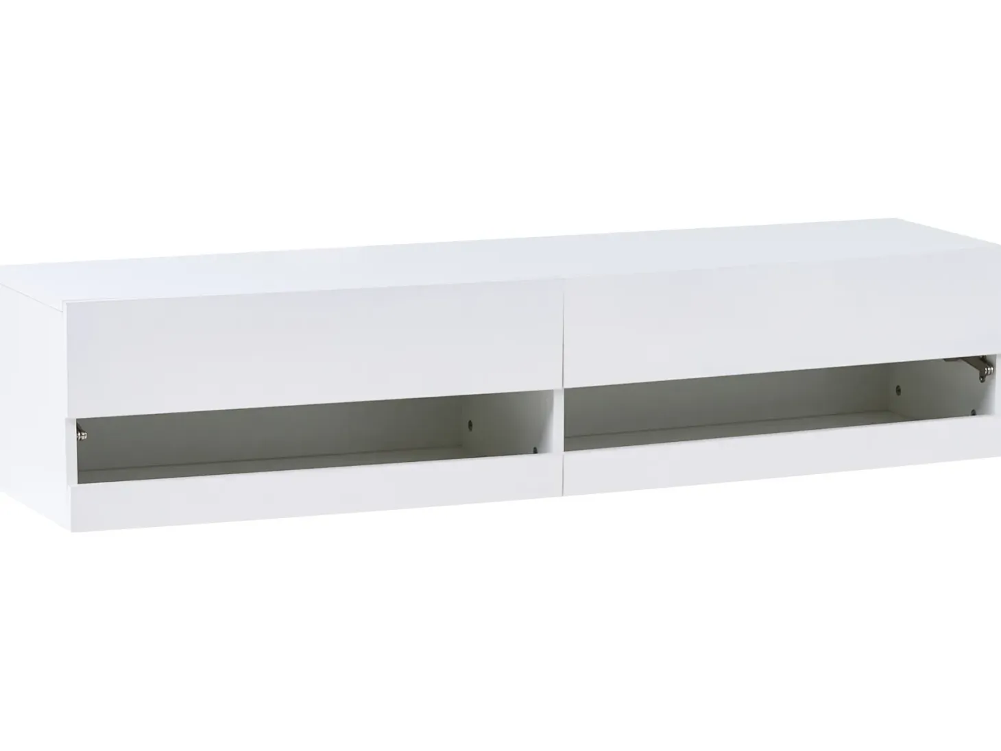 TV-bord med LED EDMONTON Hvid
