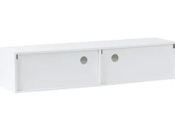 TV-bord med LED EDMONTON Hvid