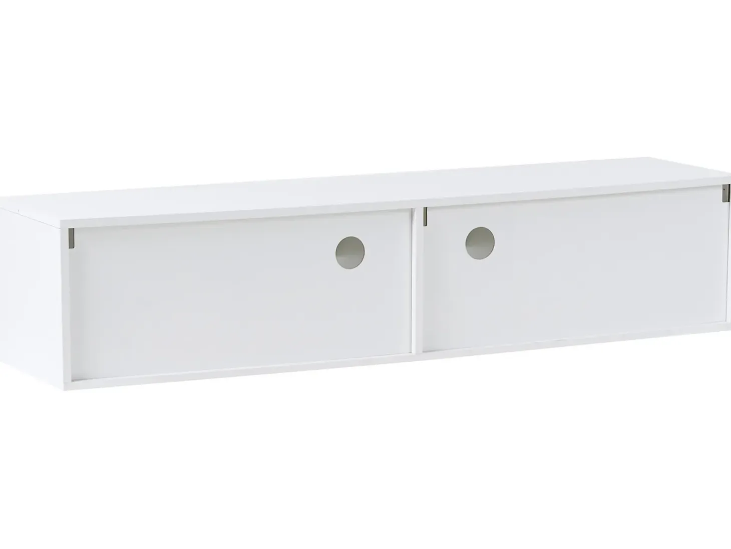 TV-bord med LED EDMONTON Hvid
