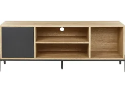TV-bord MOINES Brun/sort