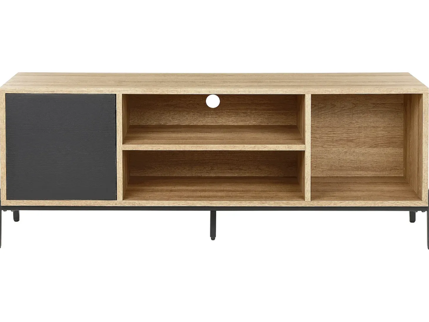 TV-bord MOINES Brun/sort