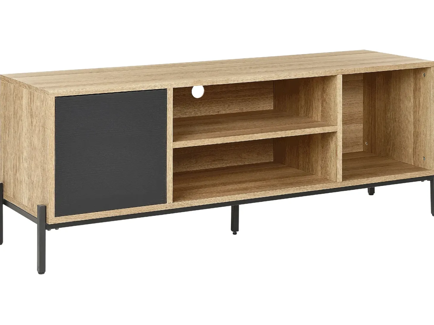 TV-bord MOINES Brun/sort